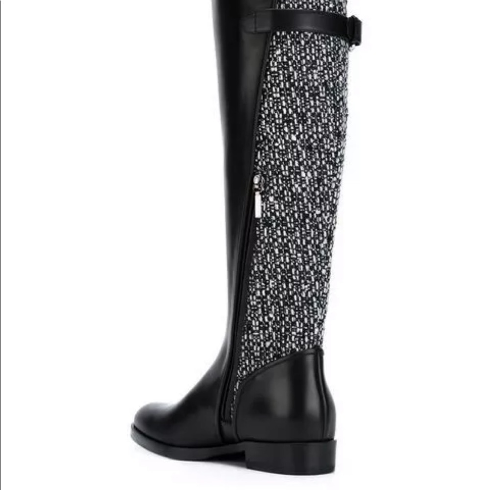 Authentic 100% Dolce Gabbana Tweed Panel Boots